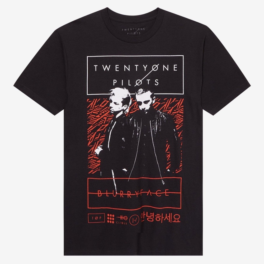 Twenty One Pilots Blurryface Duo Portrait T-Shirt. Size‎ MD